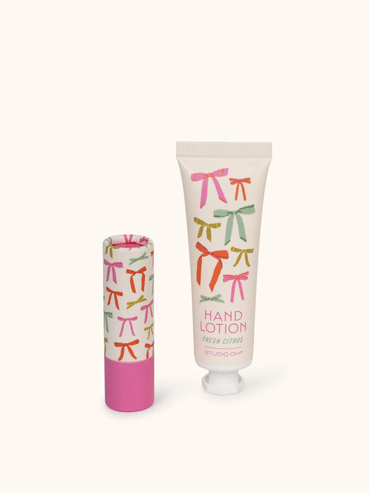 Put A Bow On It Lip Balm and Lotion Set