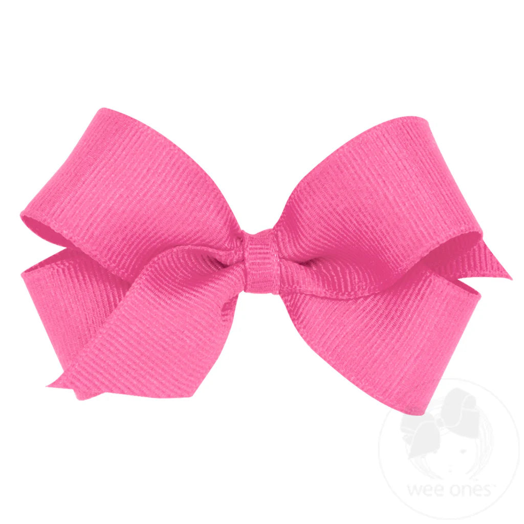 Mini Classic Grosgrain Hair Bow | Plain Wrap