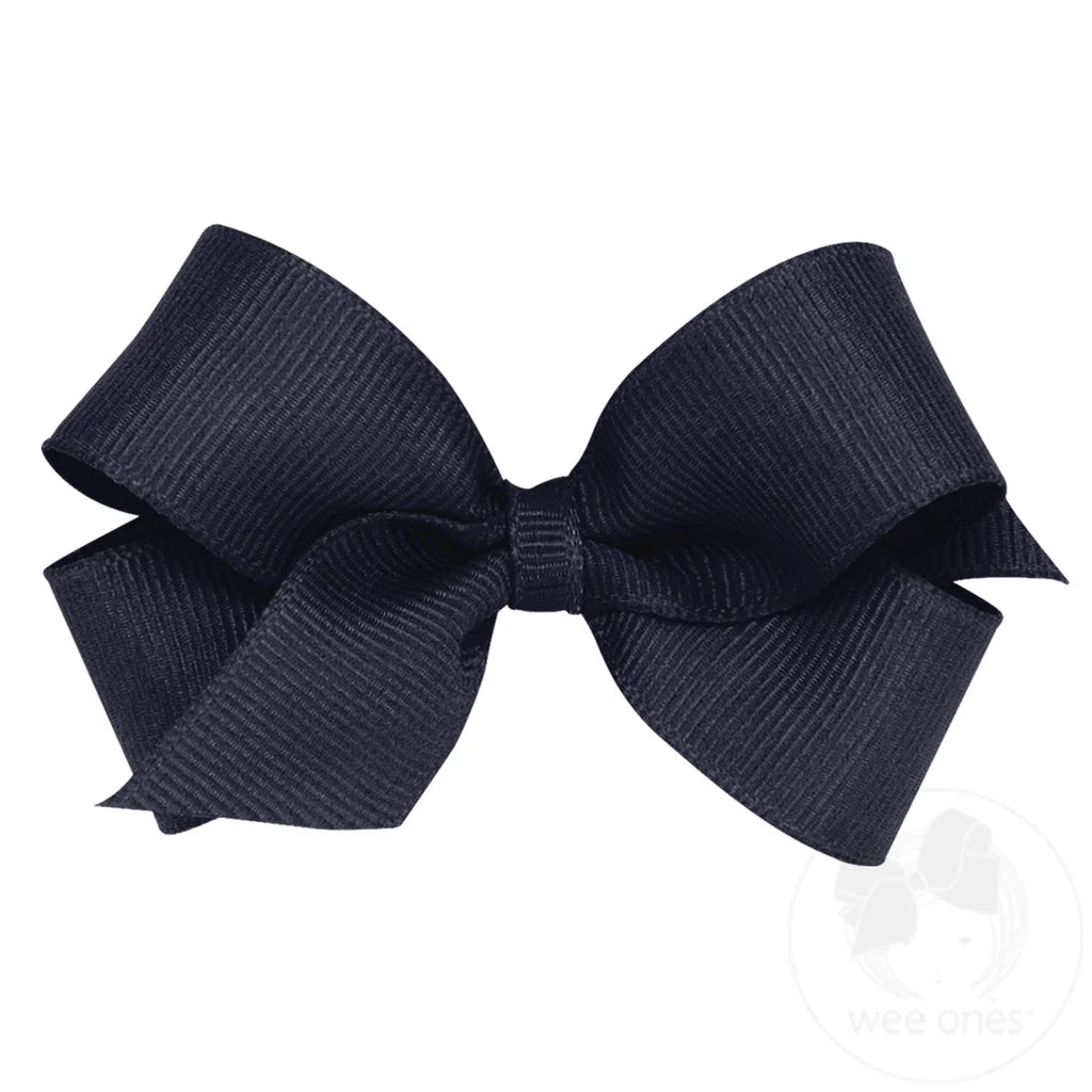 Mini Classic Grosgrain Hair Bow | Plain Wrap