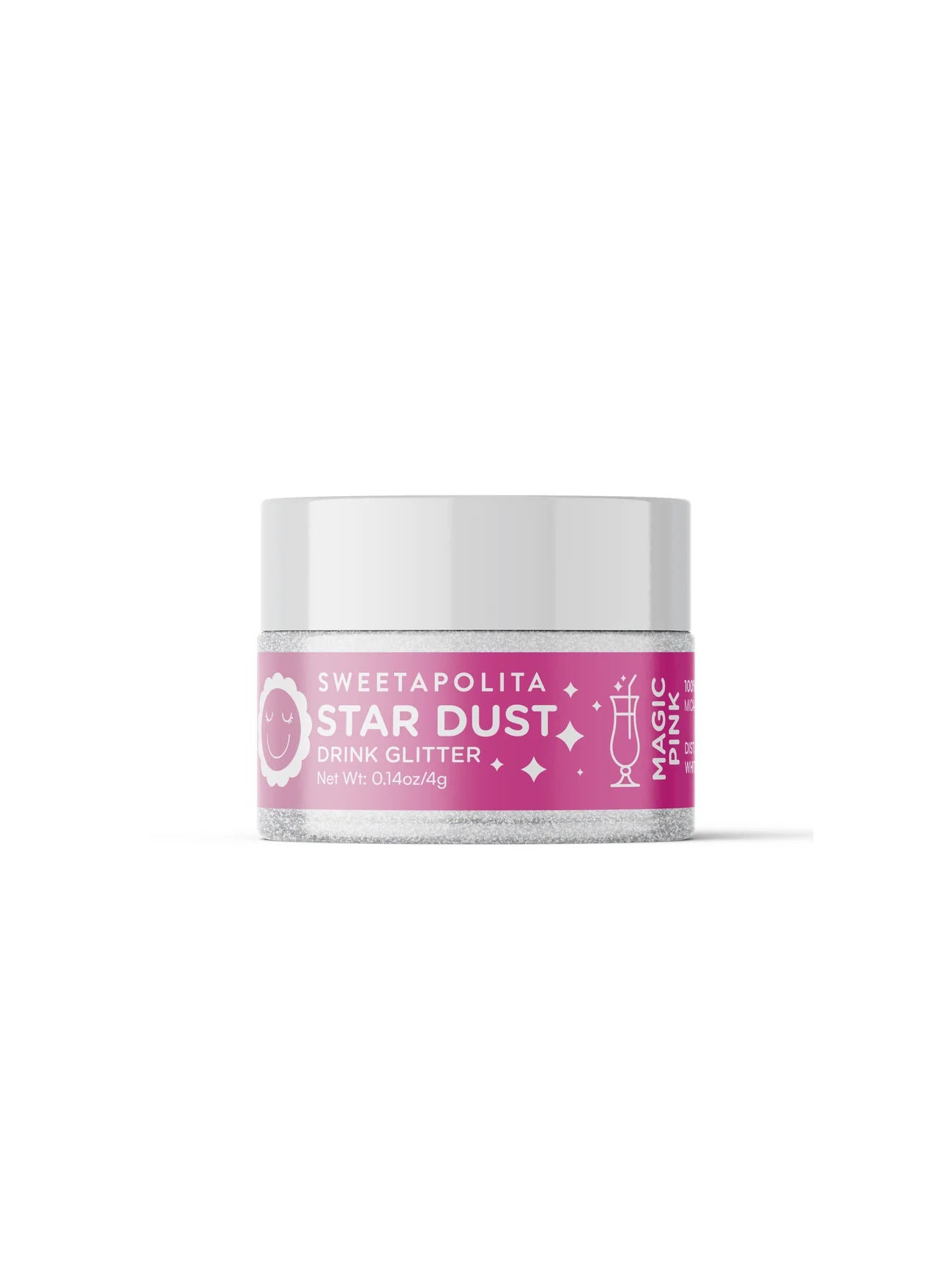 Star Dust Edible Drink Glitter | Magic Pink Colour Changing