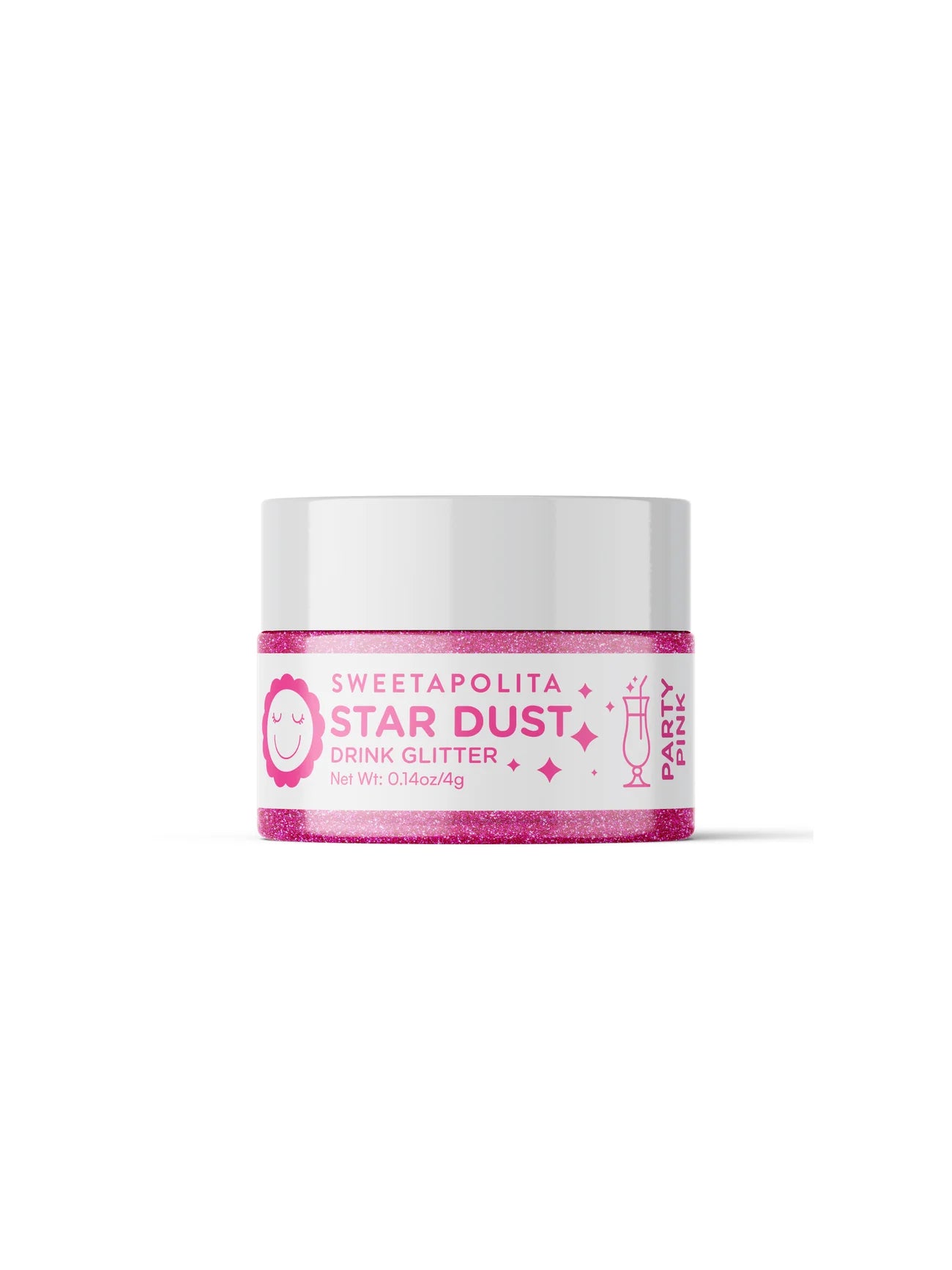 Star Dust Edible Drink Glitter | Party Pink