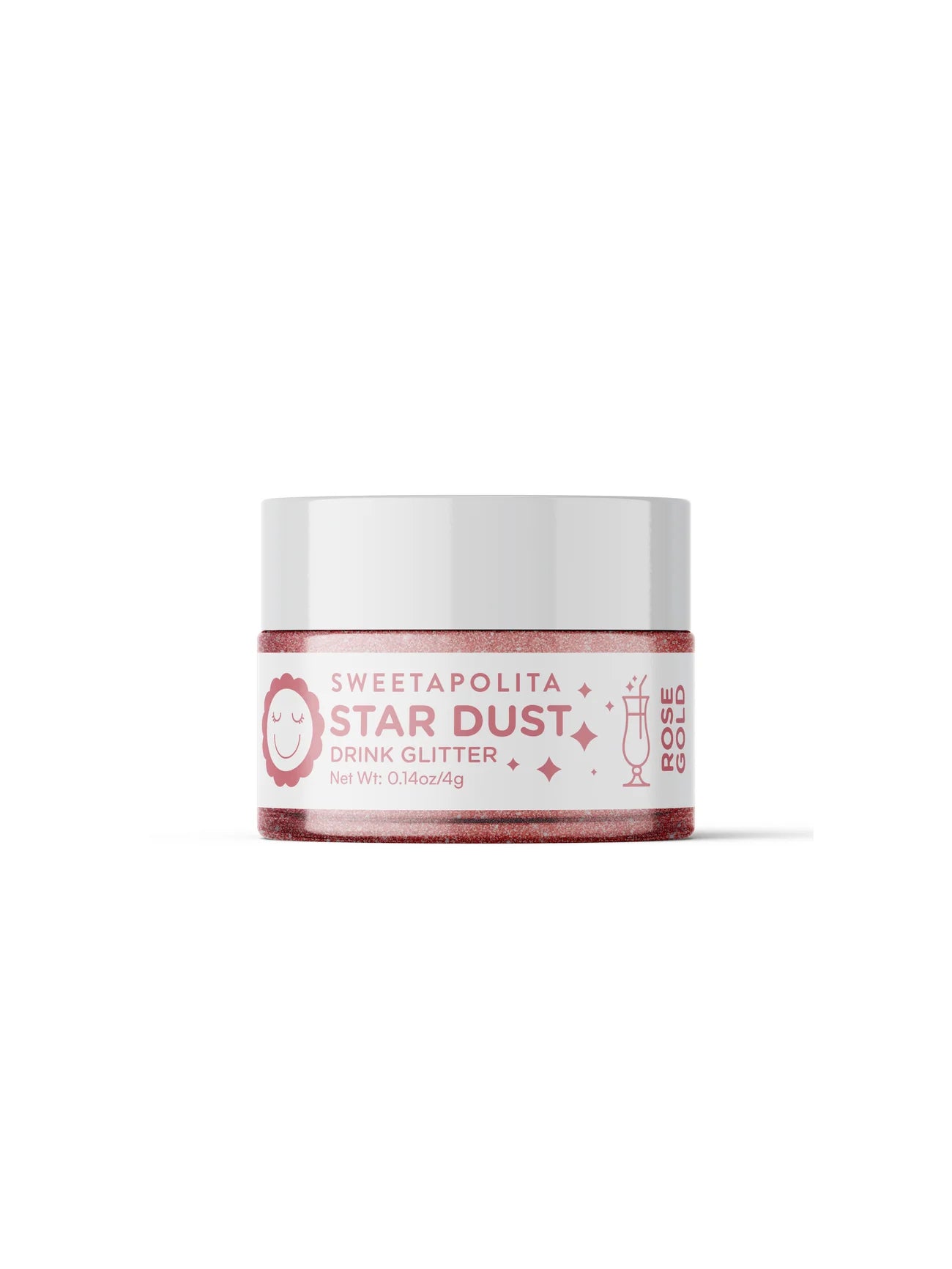 Star Dust Edible Drink Glitter | Rose Gold