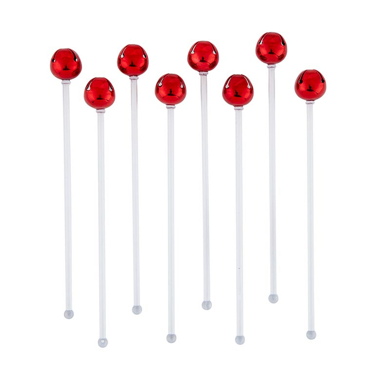 Jingle Bell Stir Sticks | Red