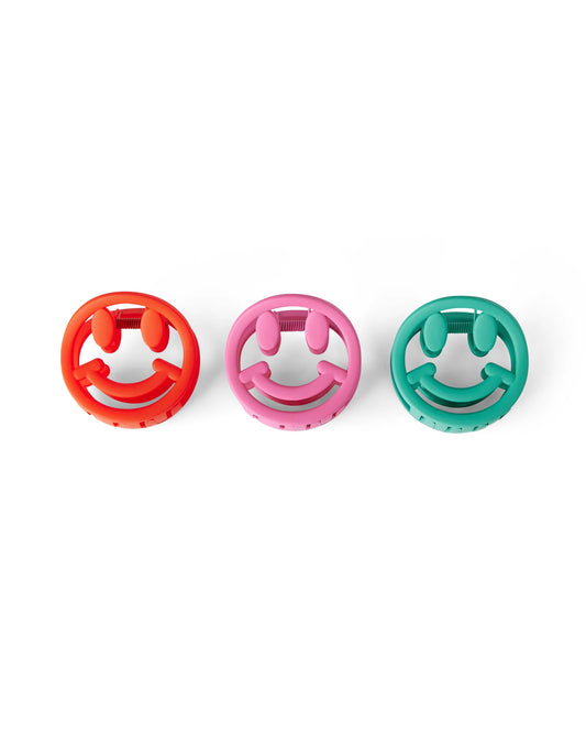 Smiley Hair Claw Clips