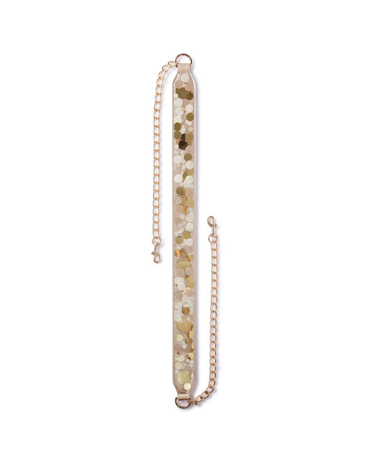 Good As Gold Confetti Bag Strap