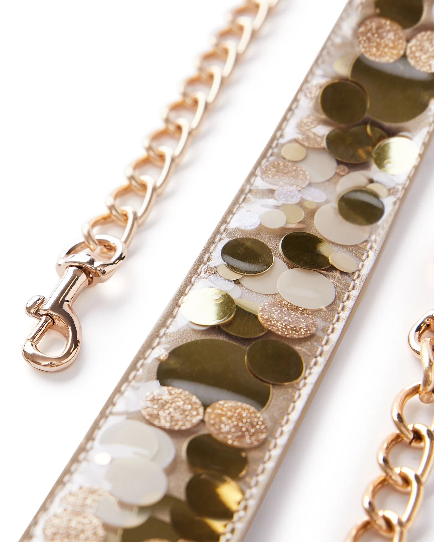 Good As Gold Confetti Bag Strap