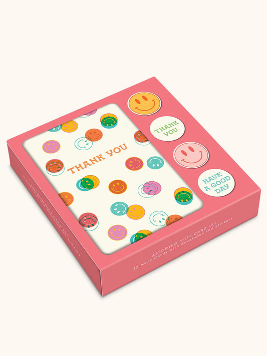 Be All Smiles Note Card Set w/ Stickers