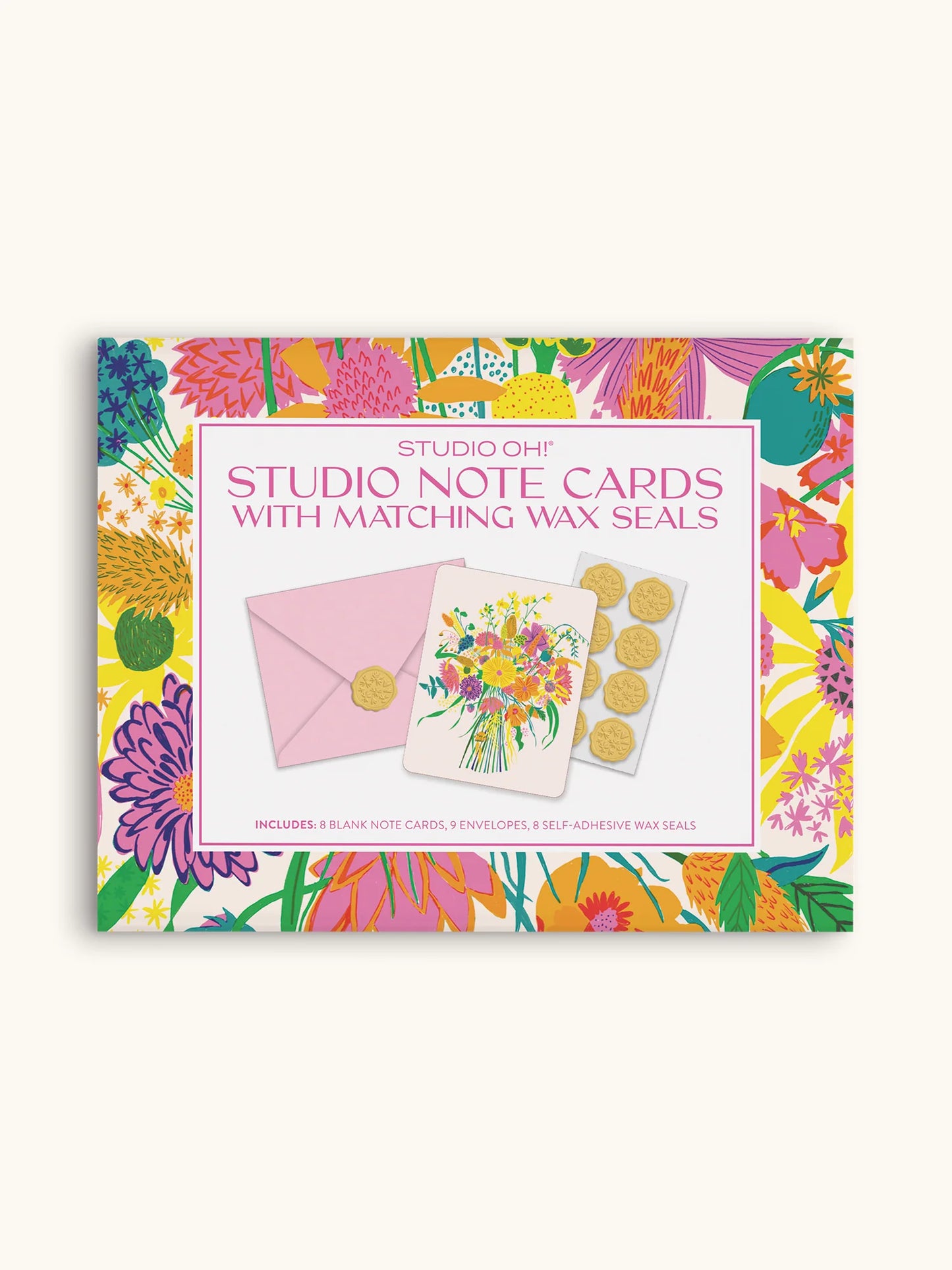 Garden Splash Note Card Set with Wax Seals