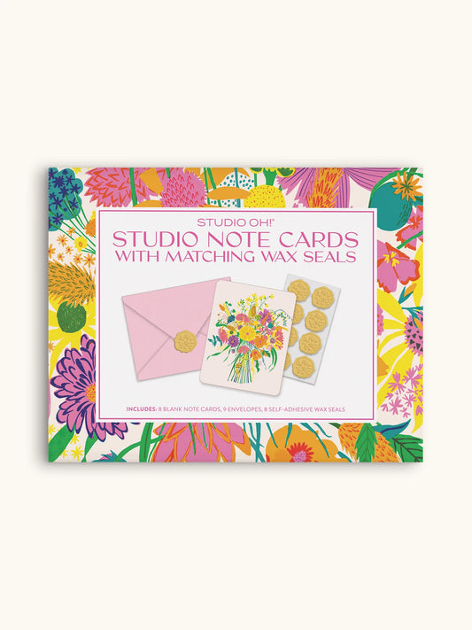 Garden Splash Note Card Set with Wax Seals