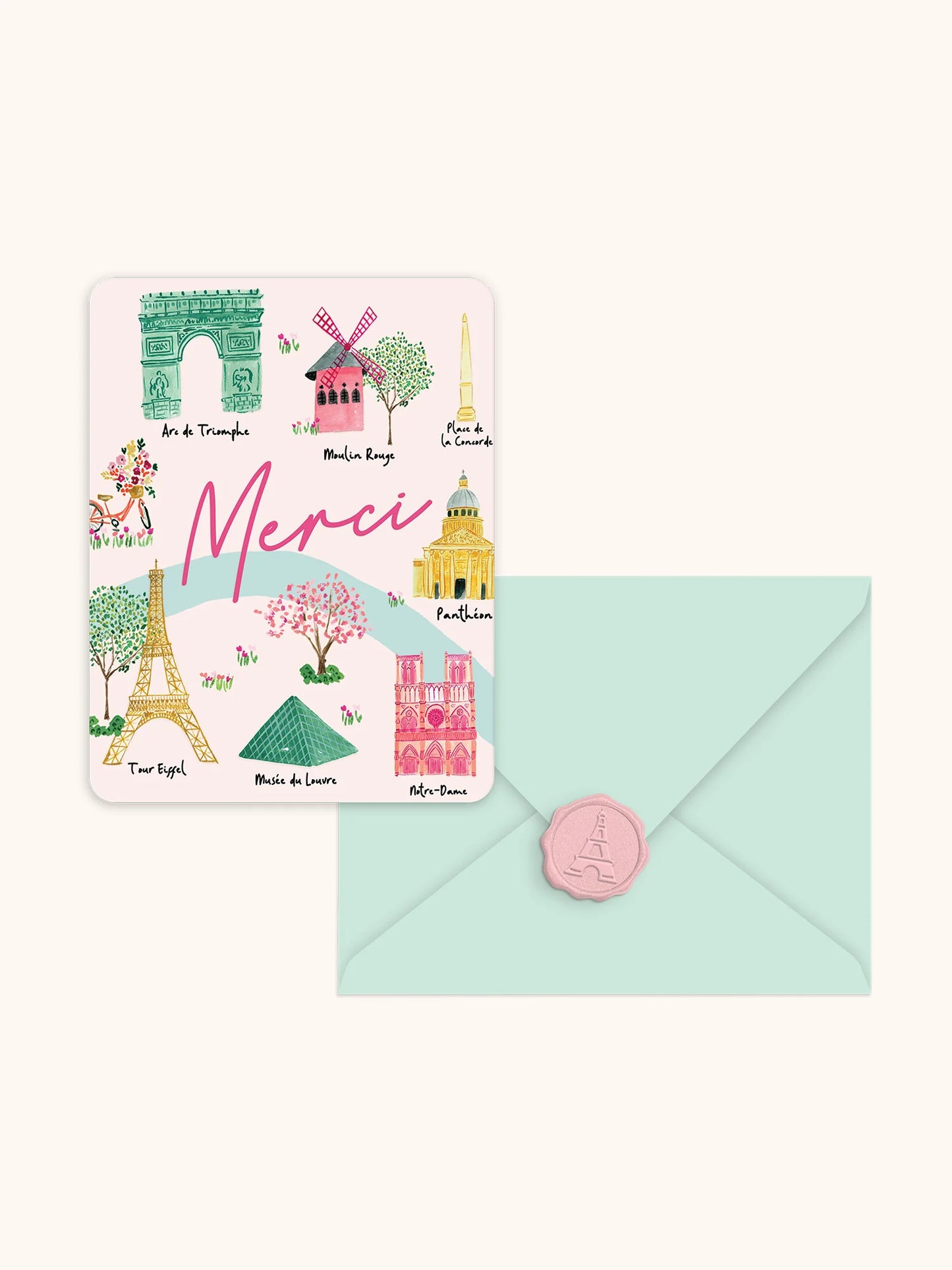 Sights of Paris Note Card Set with Wax Seals