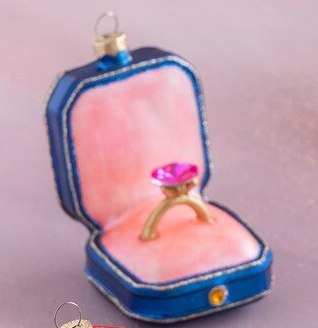 Shine & Be Mine Diamond Ring Ornament