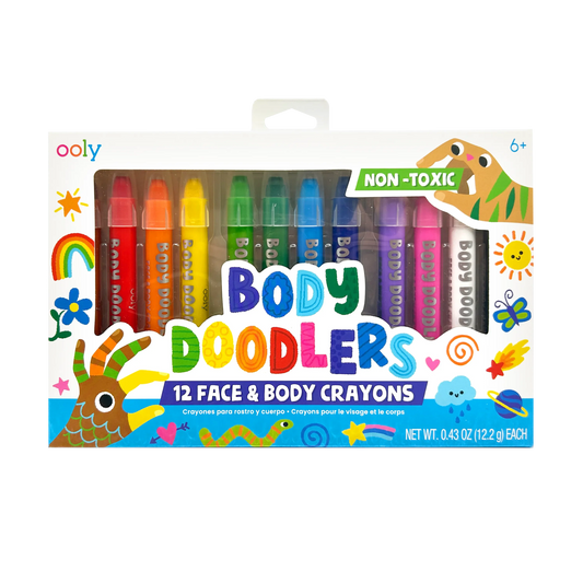 Body Doodlers | Face & Body Crayons | Set of 12