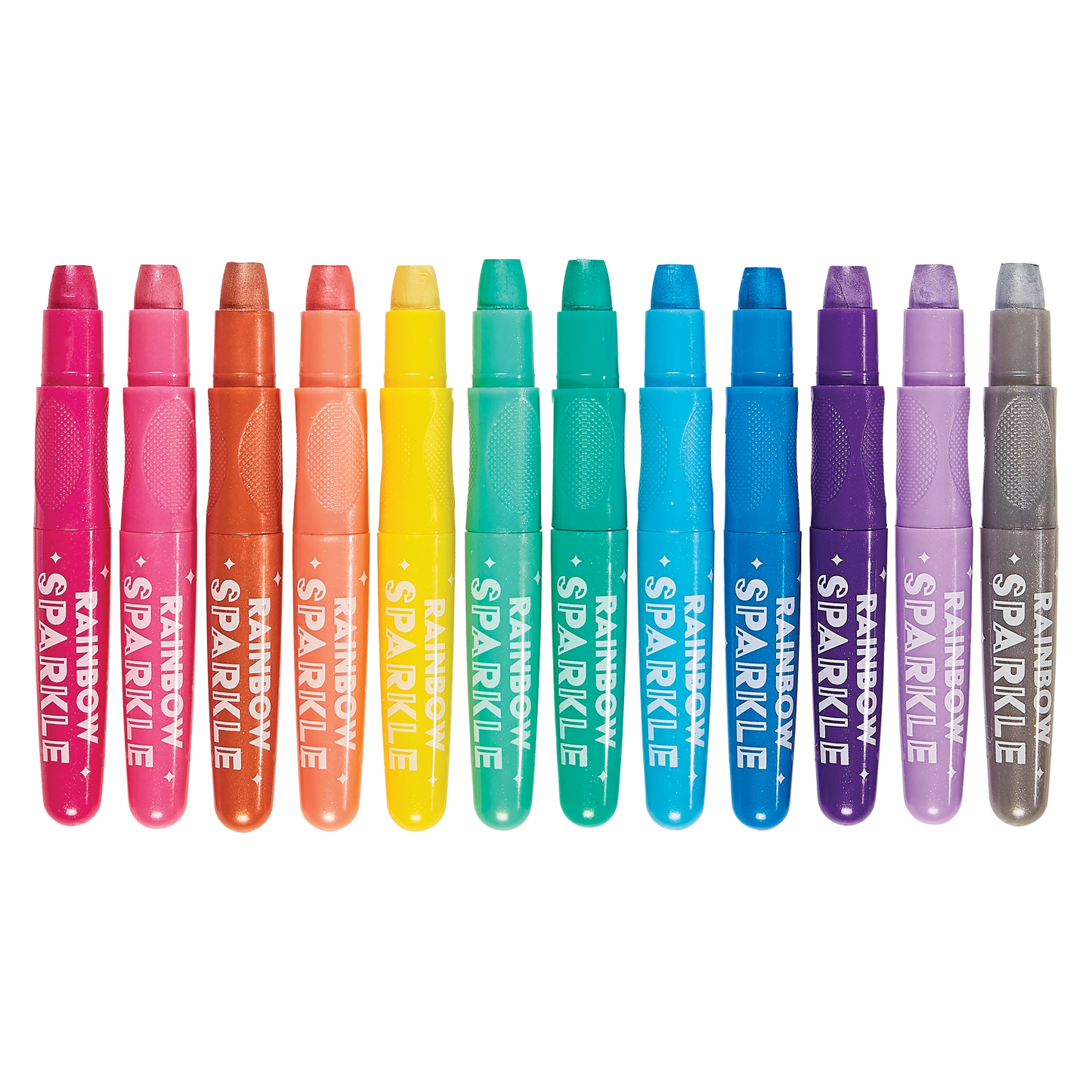 Rainbow Sparkle Metallic Watercolor Gel Crayons | Set of 12