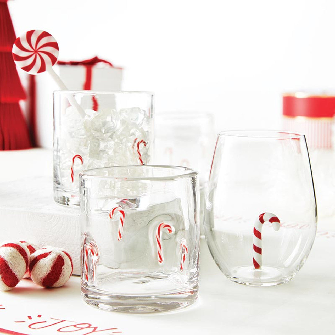 DOF Icon Glass | Candy Cane