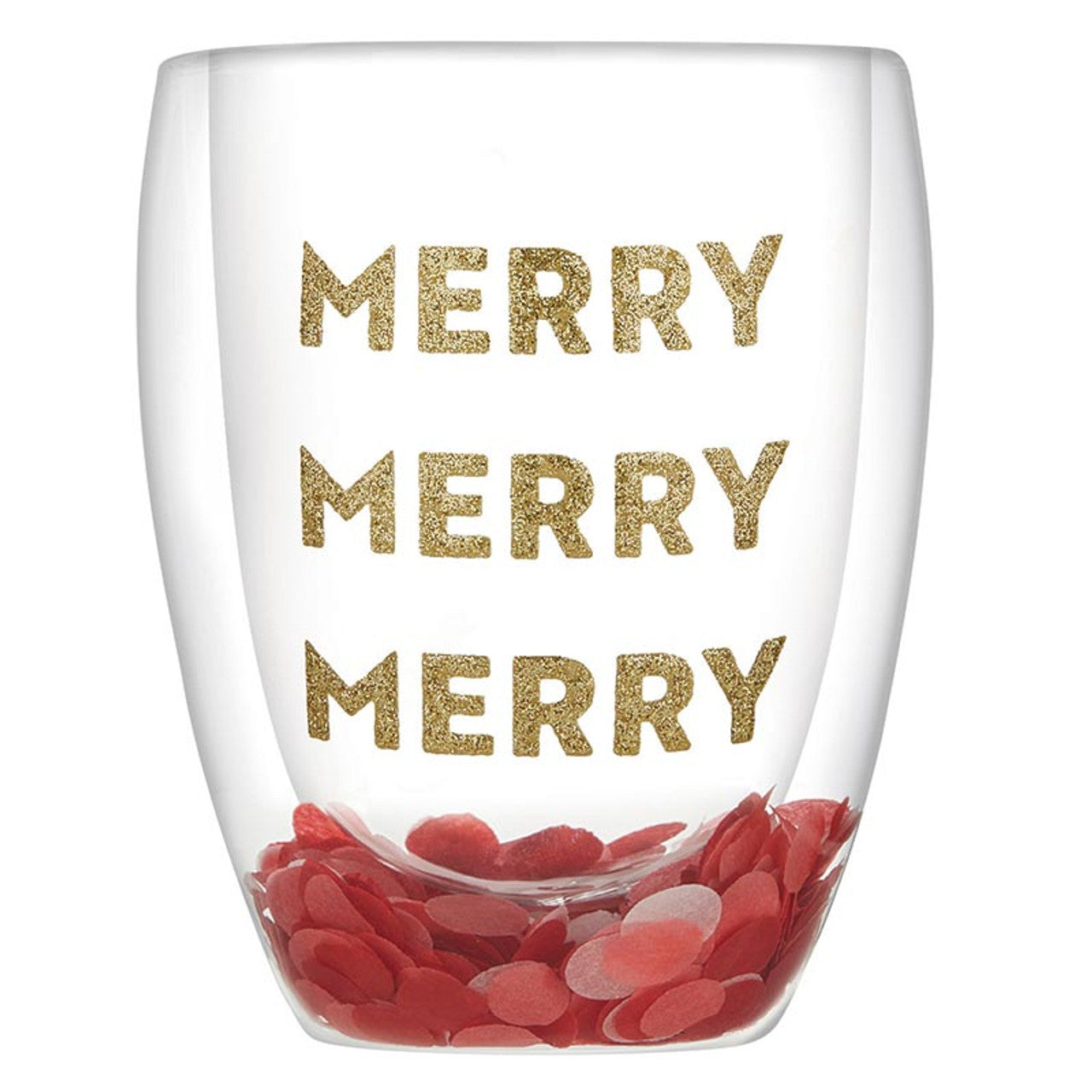 Double Wall Wine Glass | Merry Merry Merry