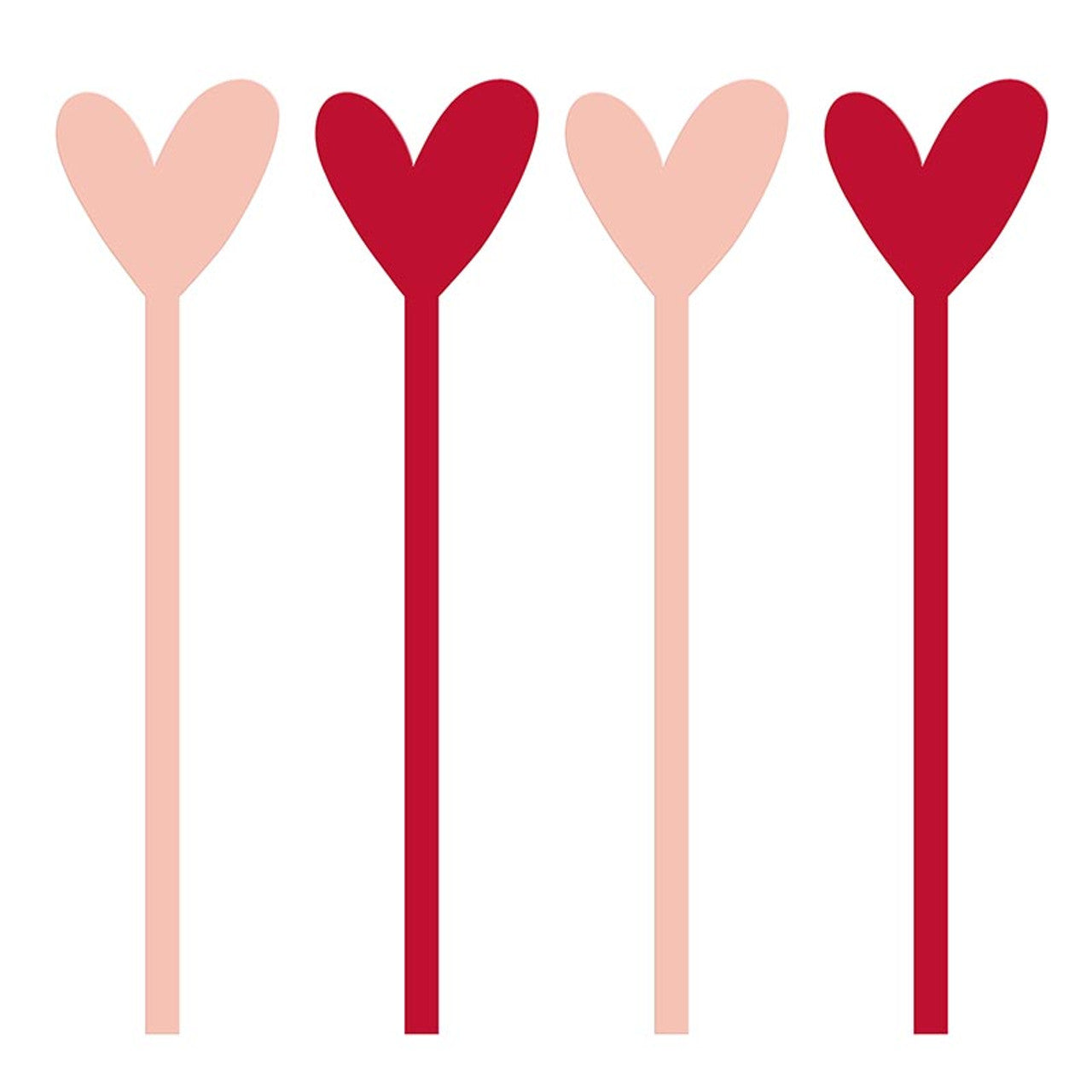 Acrylic Stir Sticks | Hearts