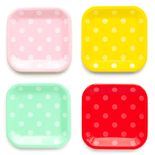 Hip Hip Hooray Polka Dot Plate Set