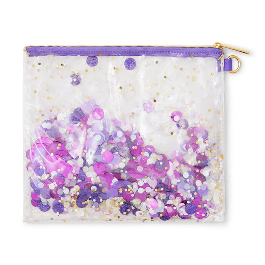 Purple Crush Confetti Pouch