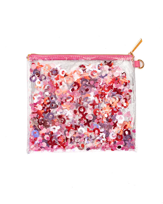 Pink I Can Confetti Pouch