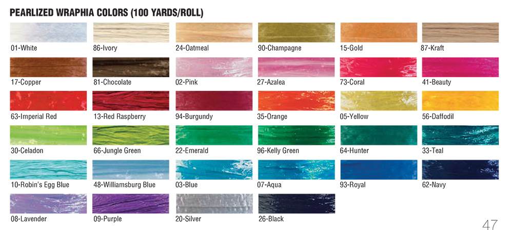 Pearlized Wraphia Ribbon