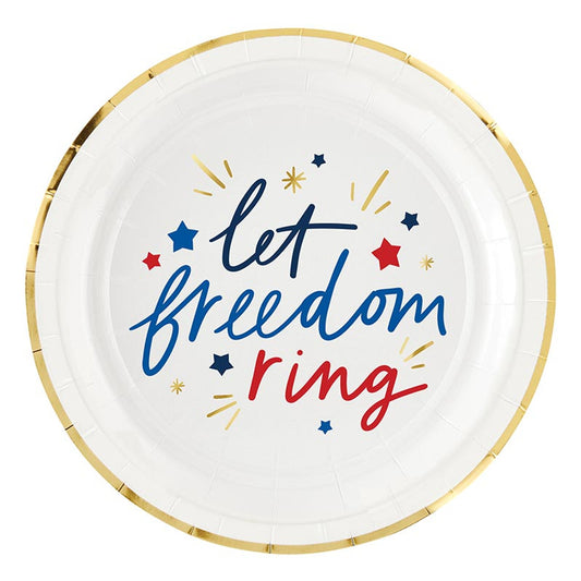 Foil Paper Plates | Freedom