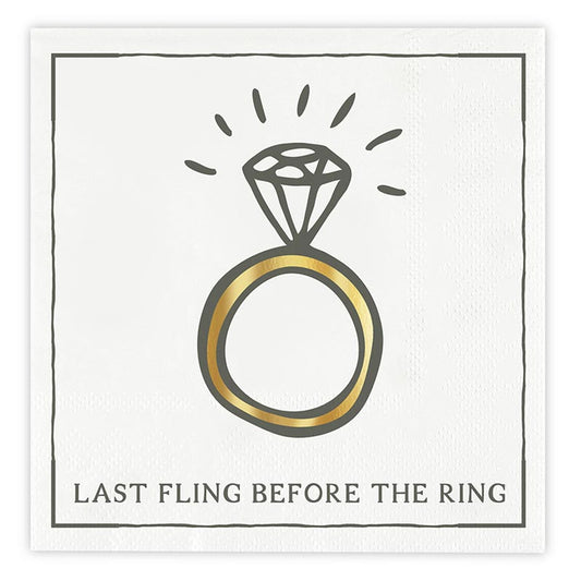 Foil Beverage Napkins | Last Fling