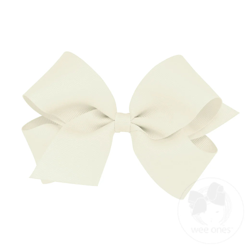 Medium Classic Grosgrain Hair Bow | Plain Wrap