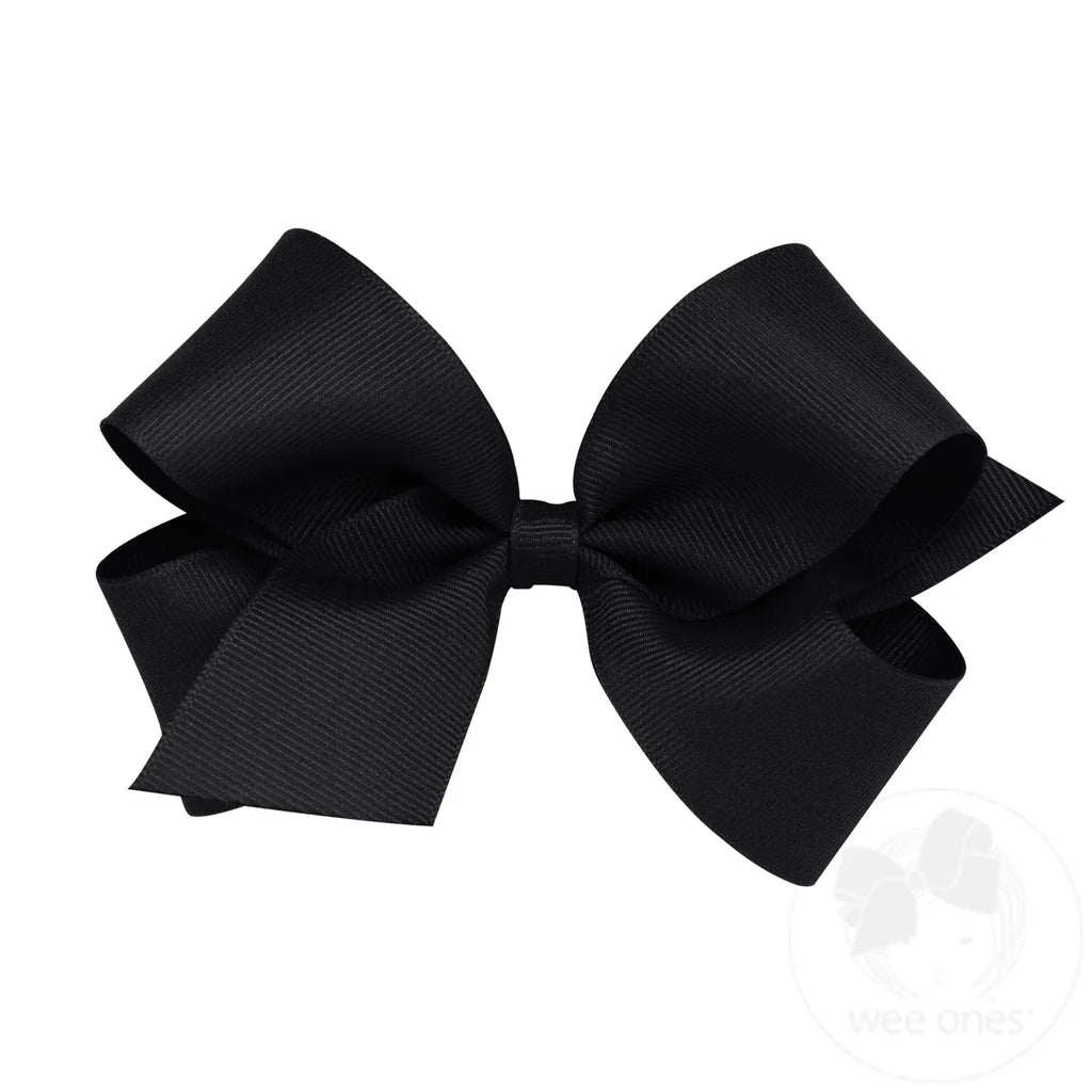 Medium Classic Grosgrain Hair Bow | Plain Wrap