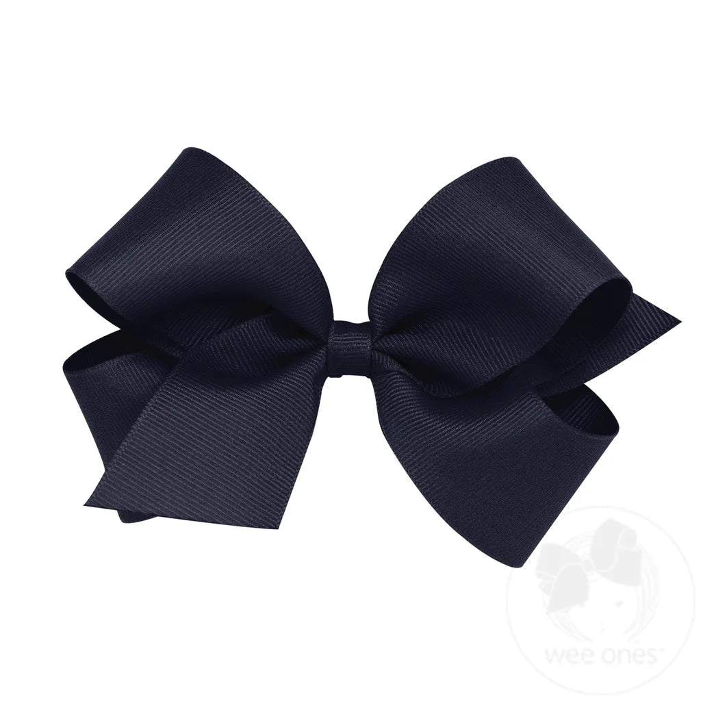 Medium Classic Grosgrain Hair Bow | Plain Wrap