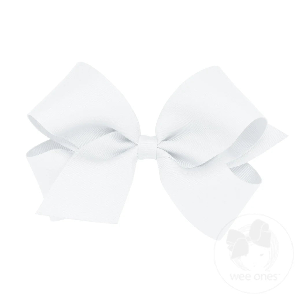 Medium Classic Grosgrain Hair Bow | Plain Wrap