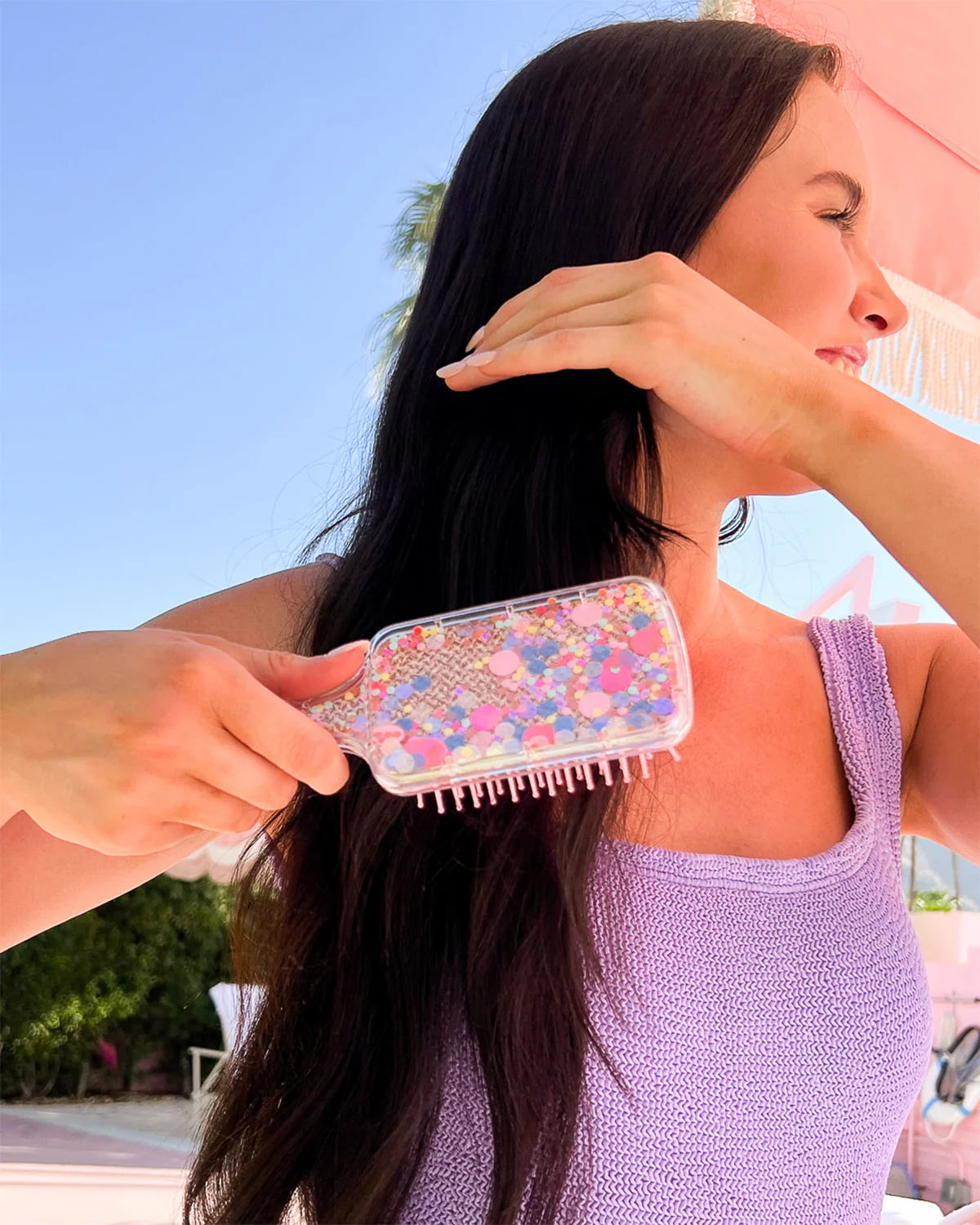 Bring On The Fun Confetti Hairbrush