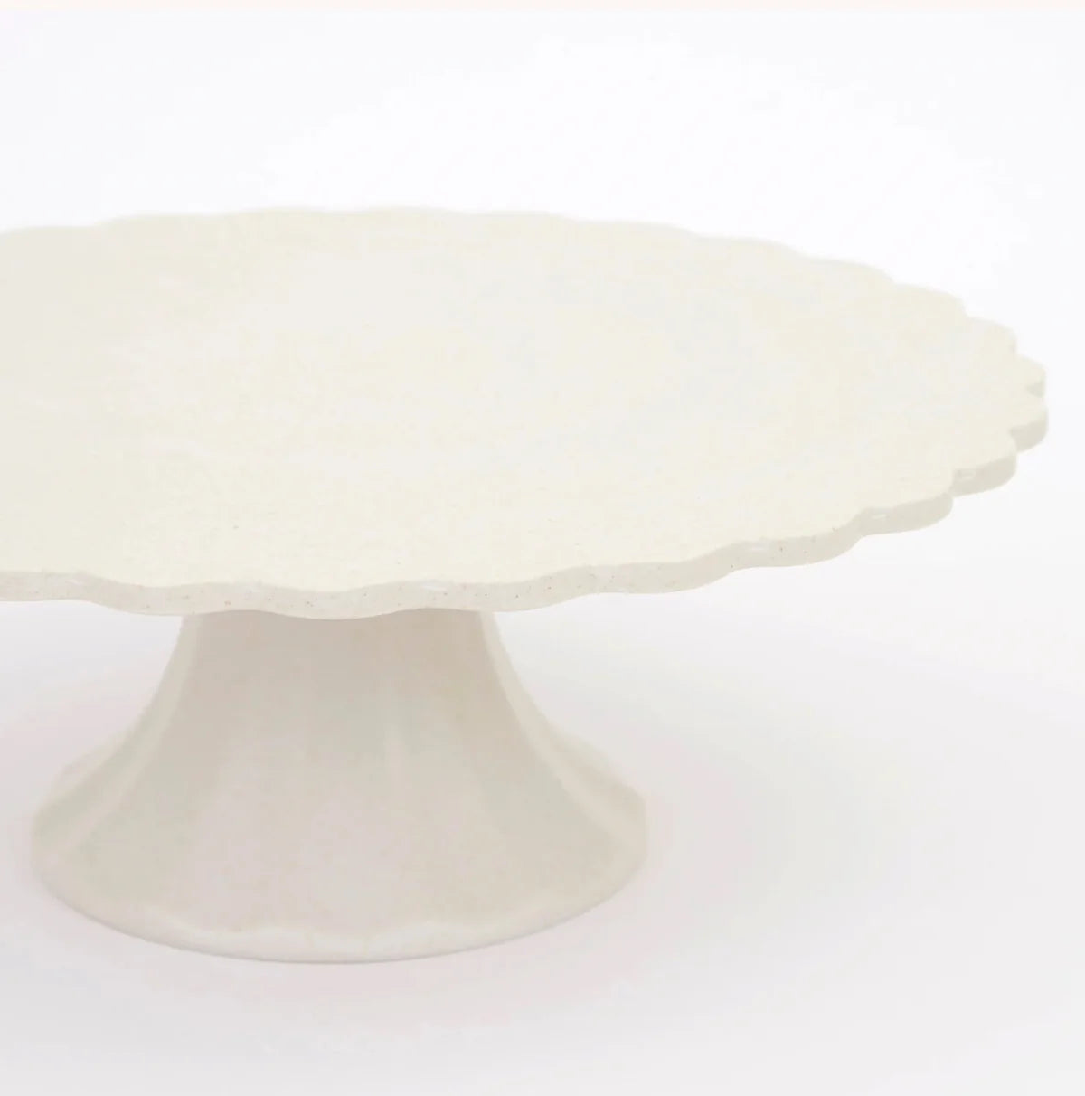 Small Cream Reusable Bamboo Cake Stand