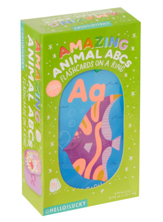 Hello!Lucky Amazing Animal ABC Flash Cards