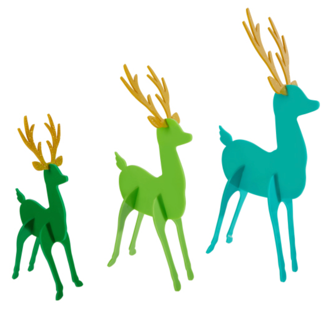 Kailo Chic Acrylic Deer | Blue/Green