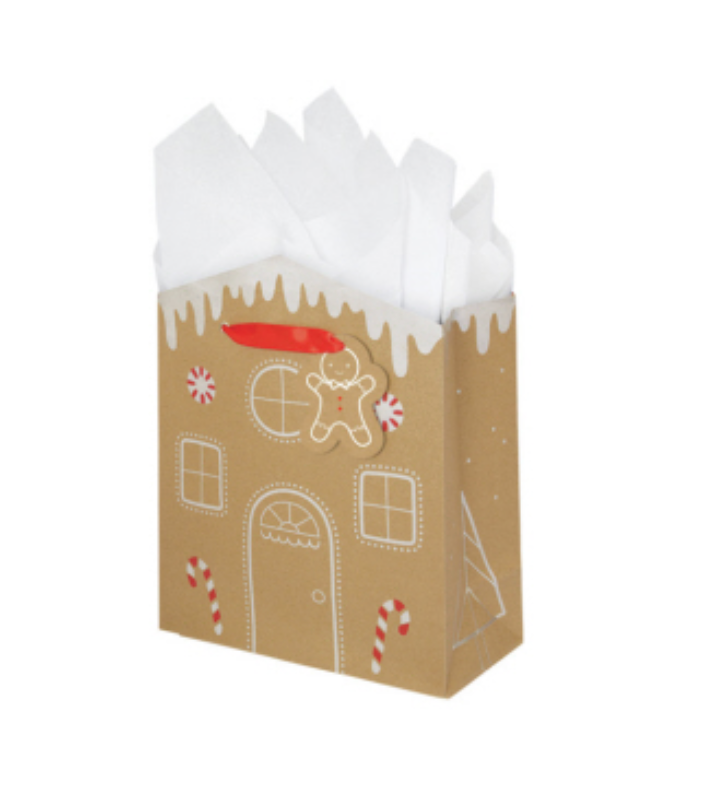 Medium Gift Bag | Gingerbread House