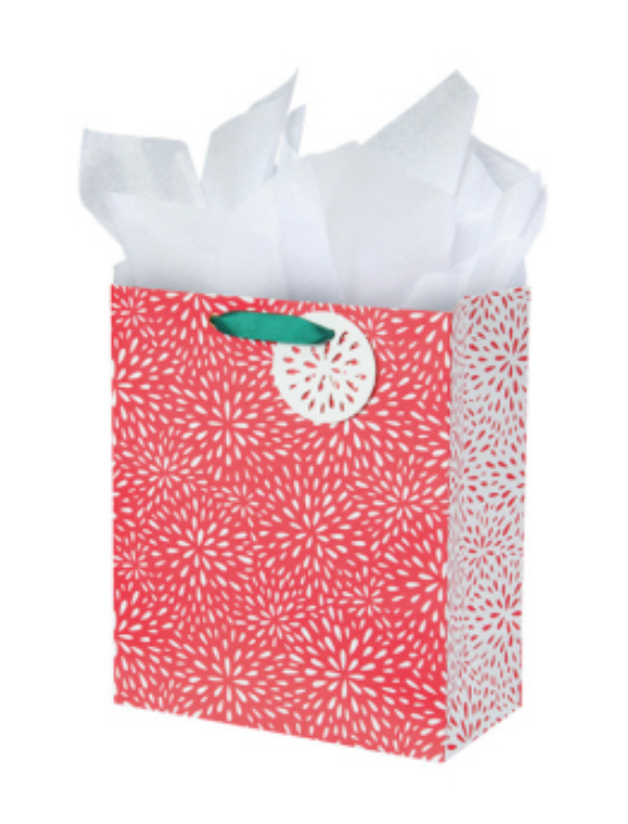 Medium Gift Bag | Red Petals