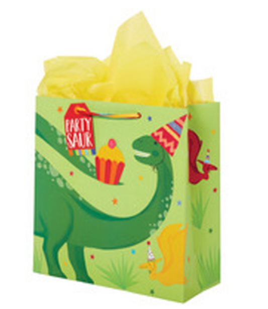 Large Square Gift Bag | Dinosauria