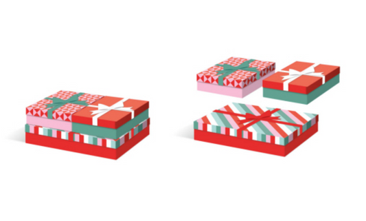 Nested Rectangle Gift Boxes | Geometrics