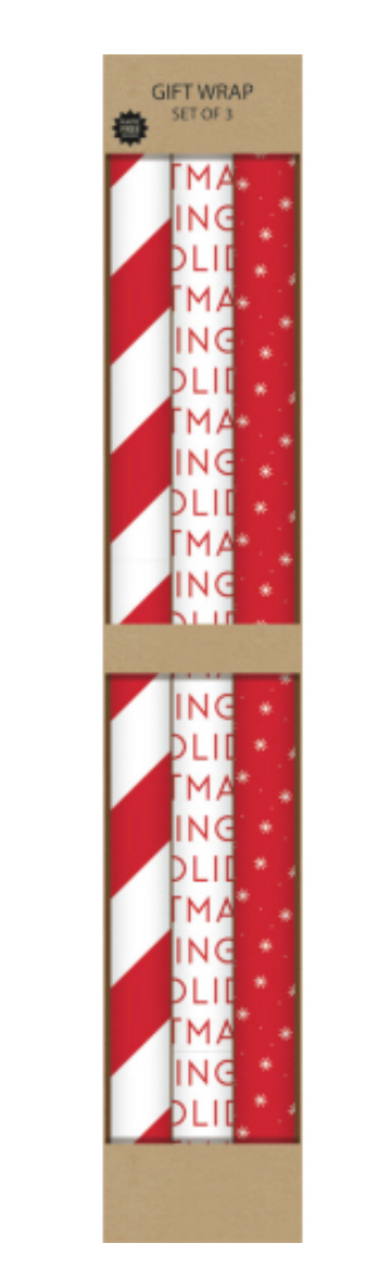 Gift Wrap 3pk | Candy Cane Carriers