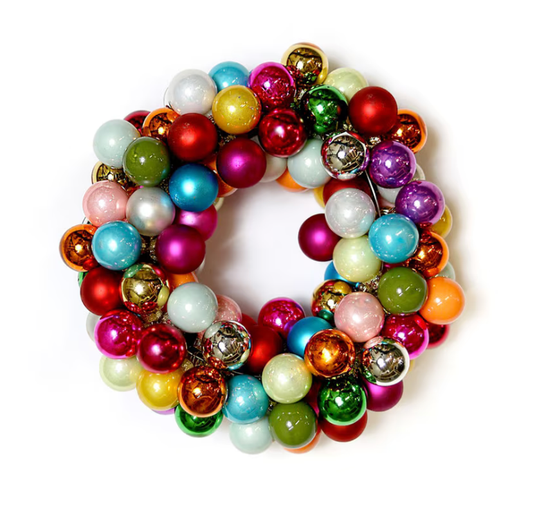 Merry & Bright Ball Wreath | Small