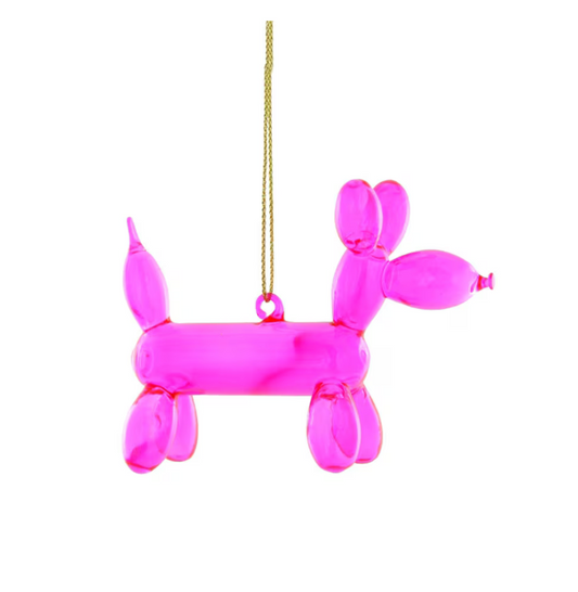 Balloon Pup Ornament | Pink