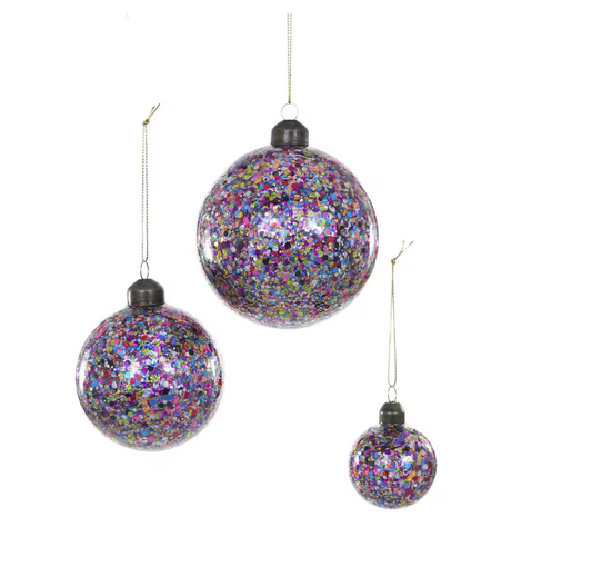 Confetti Bauble Ornaments | Multi