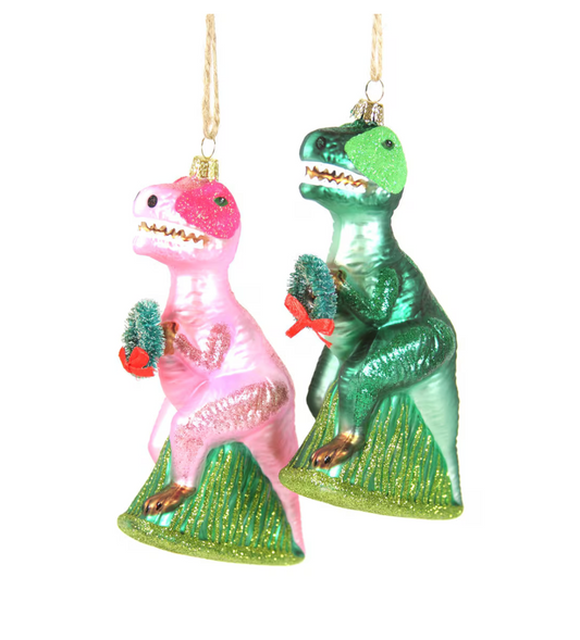 Merry Merry T-Rex Ornaments