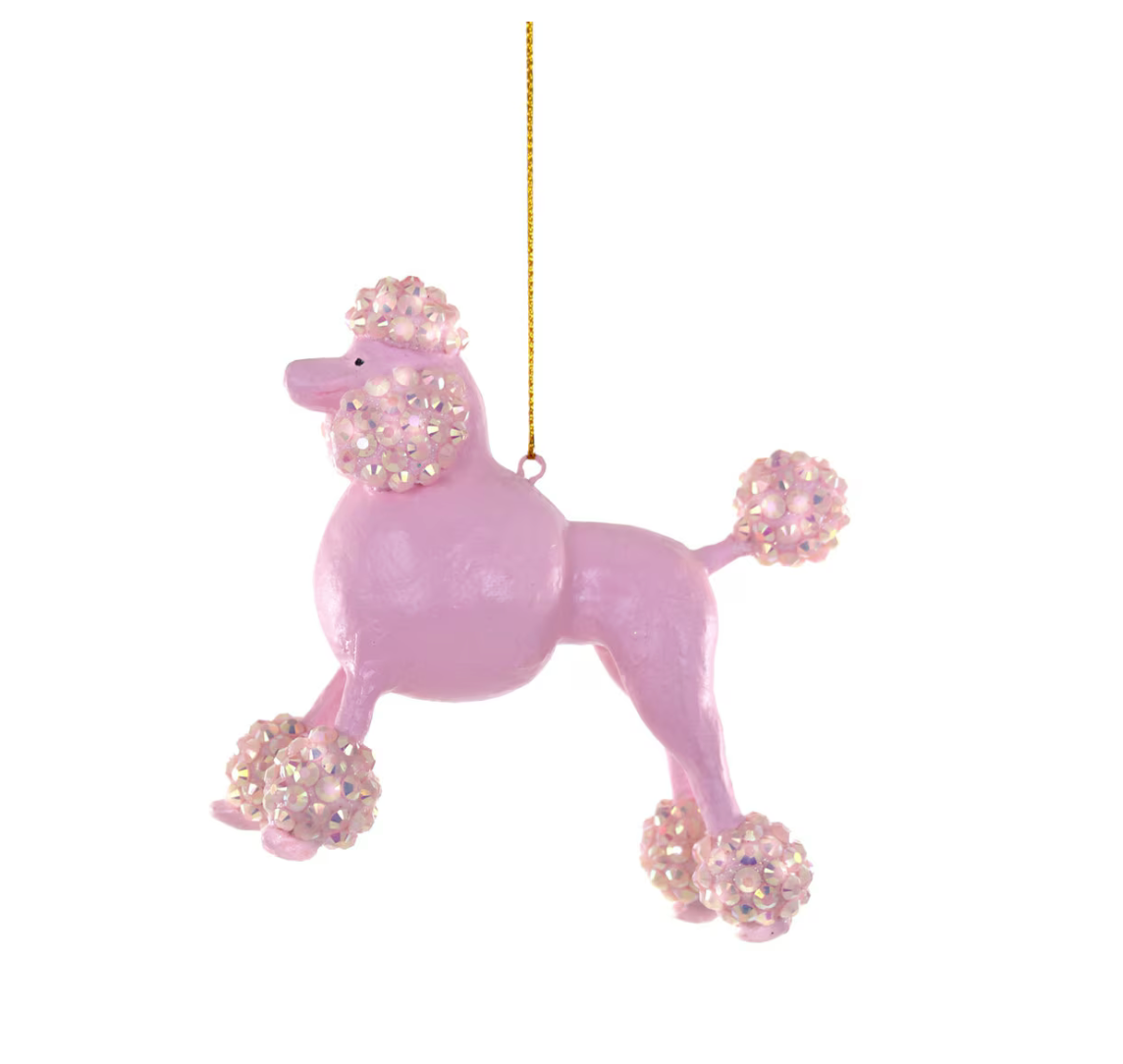 Beaded Poodle Ornament