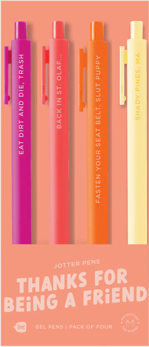 Jotter Pens 4-pack | Thanks For Being A Friend