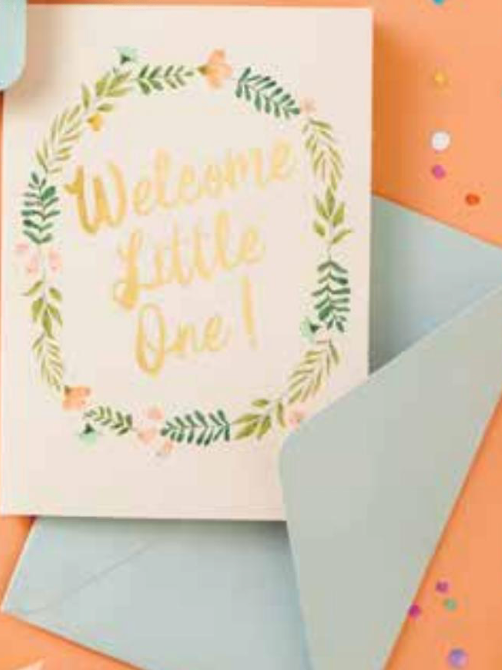 Welcome Little One Baby Greeting Card