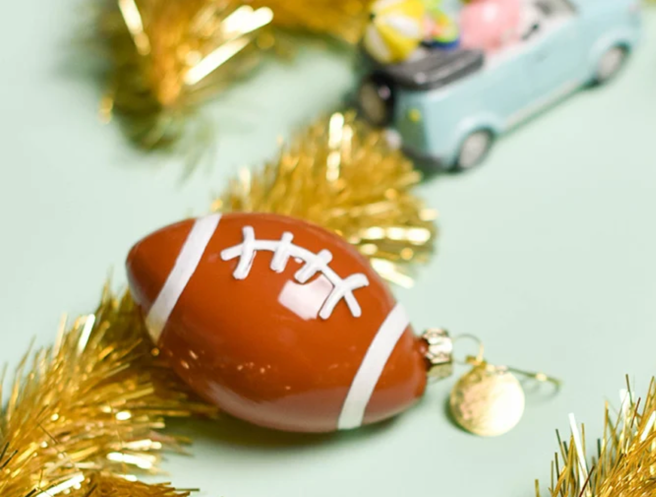 Football Glass Shaped Ornament
