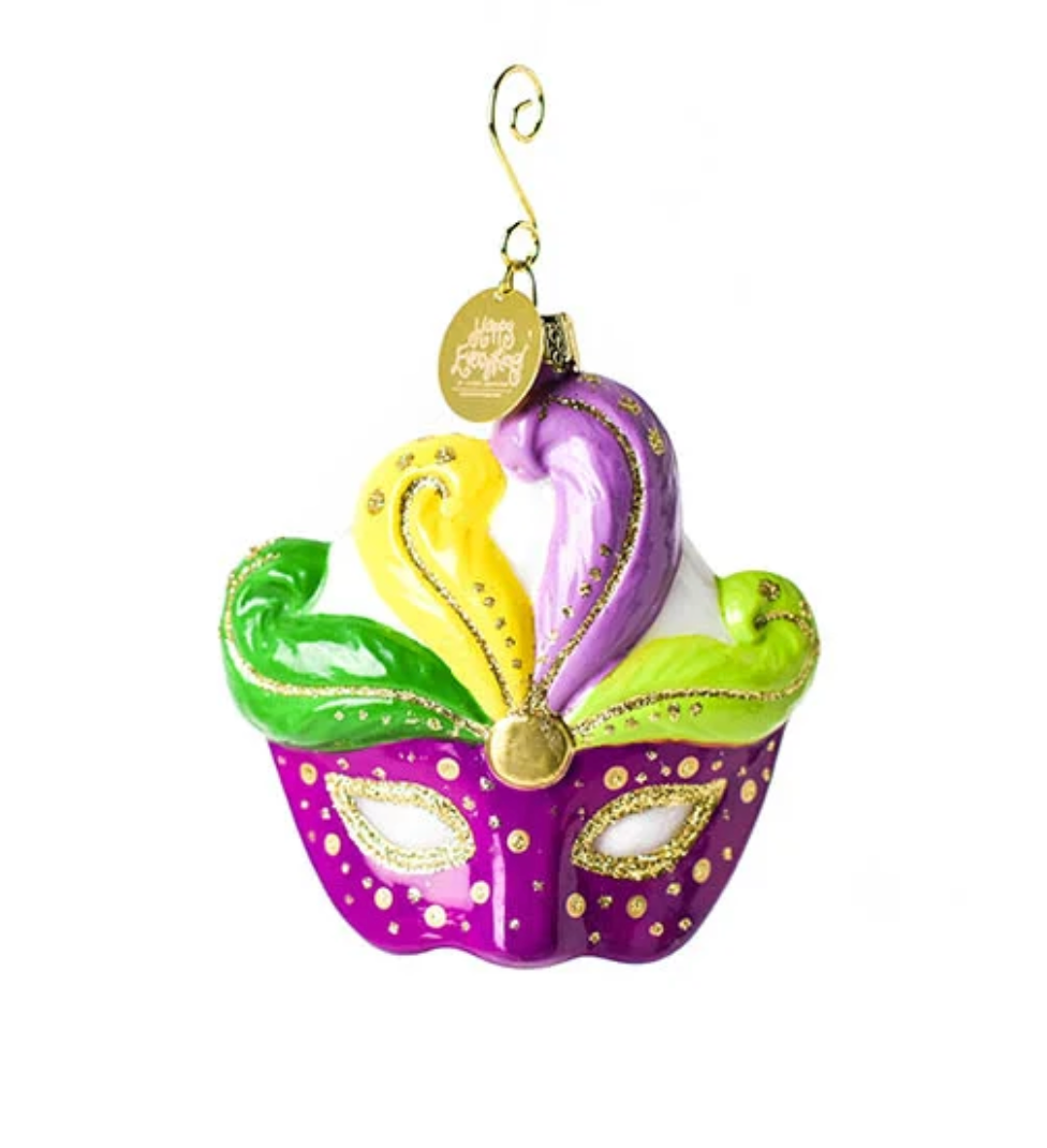 Mardi Gras Shaped Ornament