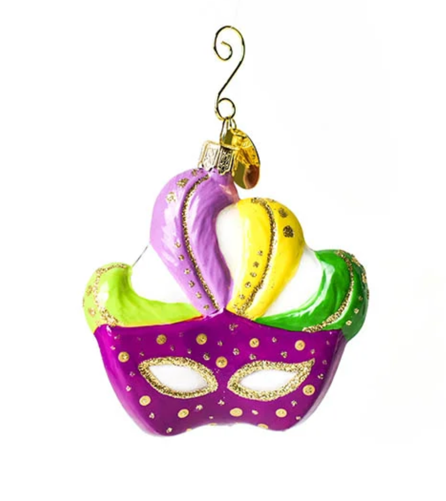 Mardi Gras Shaped Ornament