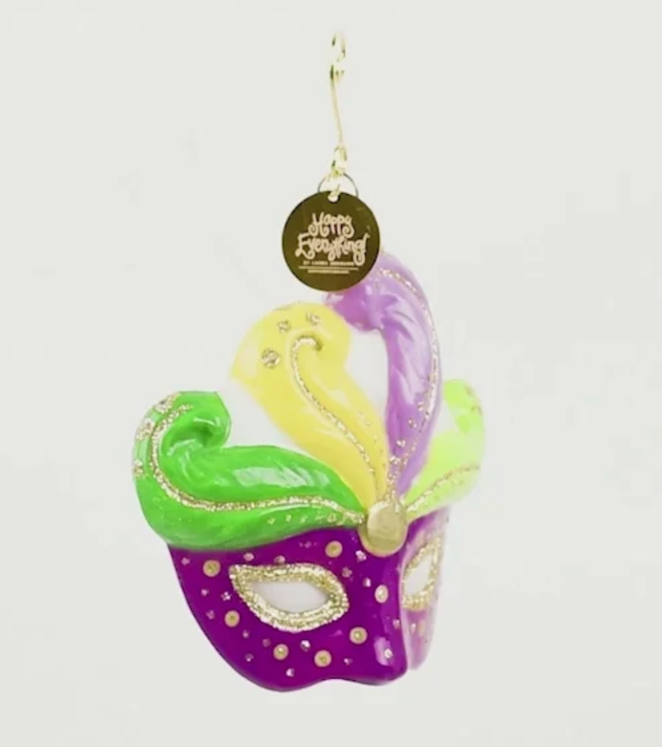 Mardi Gras Shaped Ornament
